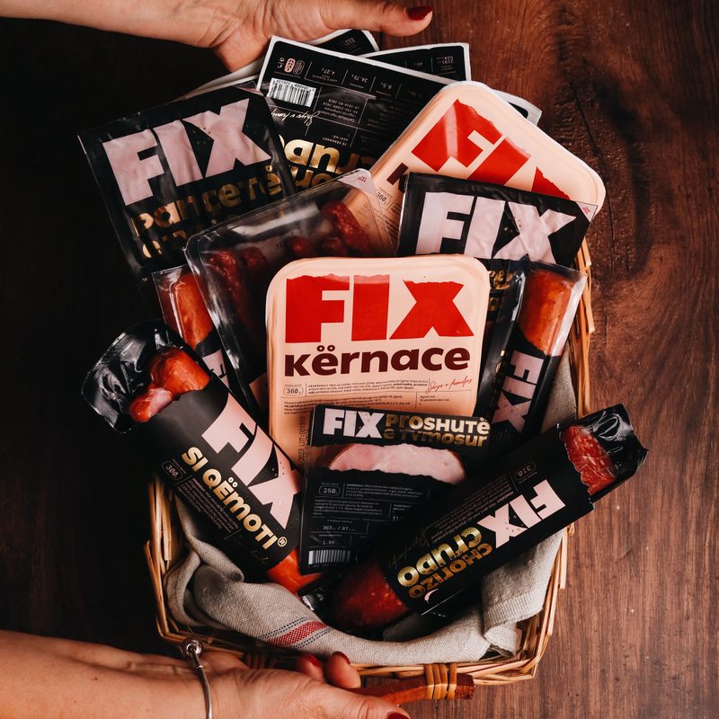 Basket filled with the full FIX product range