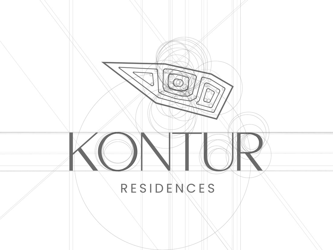 Kontur Residences logo construction grid