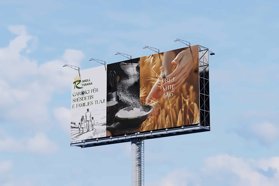 Miell Tirana outdoor billboard mockup