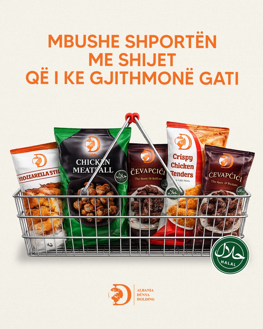 Shopping basket of Dünya frozen products: &ldquo;Mbushe shportën me shijet që i ke gjithmonë gati&rdquo;