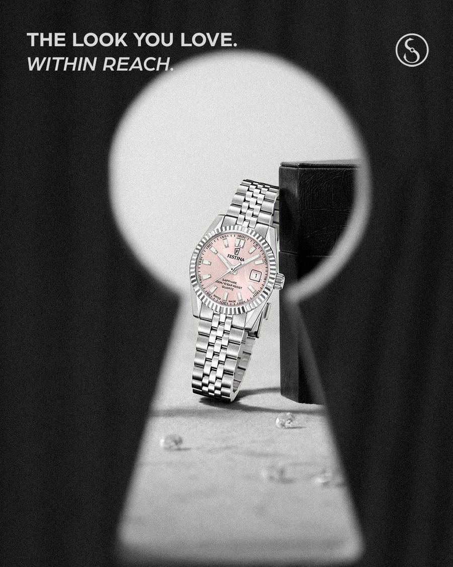 The look you love, within reach: Festina seen through a keyhole