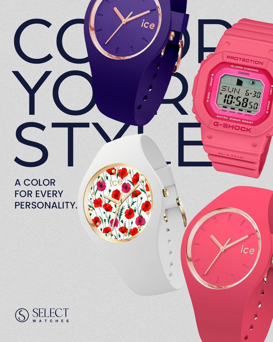 Color your style: a color for every personality, Ice-Watch and G-Shock