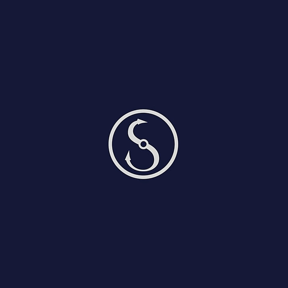 Select Watches circular hook logo mark on navy background